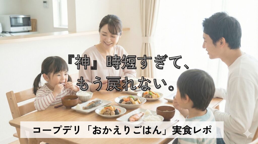 【実食レポ】コープデリ「おかえりごはん」は子どもも食べる?神時短に感動した我が家の本音レビュー