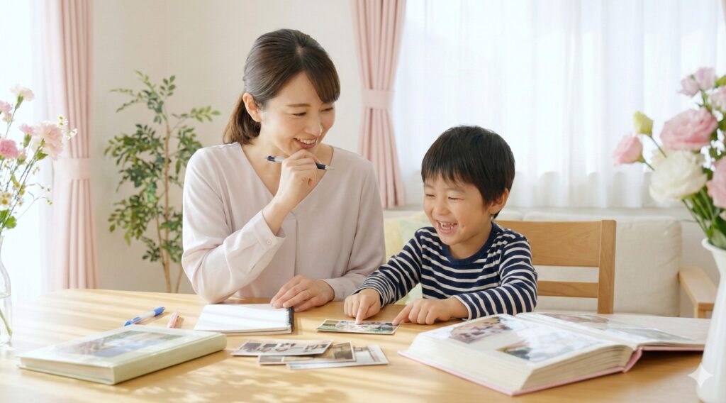 卒園文集の親から子へのメッセージを書く準備