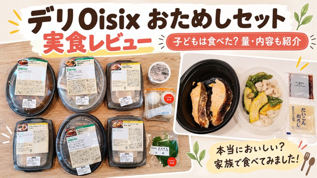 デリOisixおためしセット実食レビュー